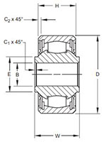 Aerospace - Airframe Control Ball Bearings - DSRP-Series Line Drawing.JPG